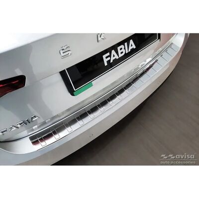 Avisa RVS Achterbumperbescherming - Skoda Fabia IV 2021 Avisa RVS Achterbumperbescherming - Skoda Fabia IV 2021