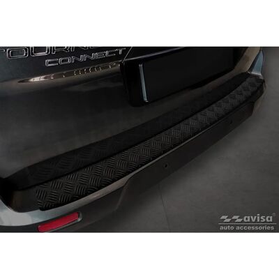 AVISA Protecteur de pare-chocs arrière en aluminium noir mat pour Ford Tourneo/Transit 2014-2022 AVISA Protecteur de pare-chocs arrière en aluminium noir mat pour Ford Tourneo/Transit 2014-2022