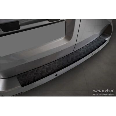 Protector de parachoques trasero de aluminio negro mate Citroen - Protector de parachoques trasero Protector de parachoques trasero de aluminio negro mate Citroen - Protector de parachoques trasero