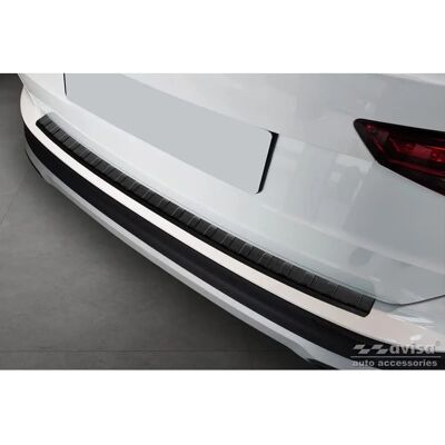 Protector de parachoques trasero de acero inoxidable - Ribs - Ajuste perfecto para Seat Ateca 2016-2020 & FL 2020 Protector de parachoques trasero de acero inoxidable - Ribs - Ajuste perfecto para Seat Ateca 2016-2020 & FL 2020