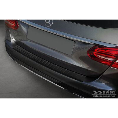 Mercedes-Benz Rear Bumper Protector - W205 Kombi - Stainless Steel - Matte Black Mercedes-Benz Rear Bumper Protector - W205 Kombi - Stainless Steel - Matte Black