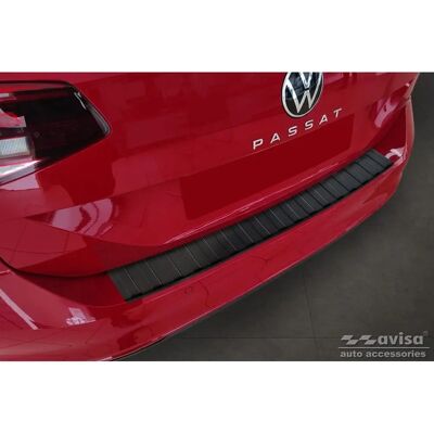 Protezione paraurti posteriore in acciaio inossidabile Avisa - 39Ribs - Per Volkswagen Passat 3G 2014 Protezione paraurti posteriore in acciaio inossidabile Avisa - 39Ribs - Per Volkswagen Passat 3G 2014