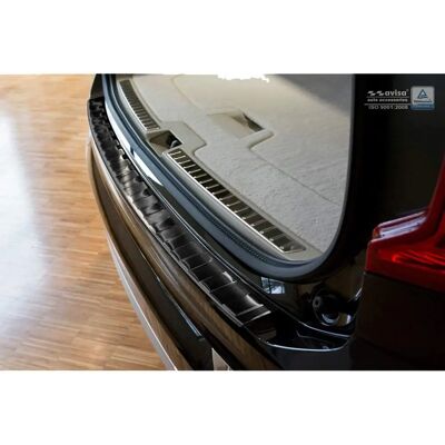 Avisa Protector de Parachoques Trasero de Acero Inoxidable Negro - Para Volvo XC90 2015 Avisa Protector de Parachoques Trasero de Acero Inoxidable Negro - Para Volvo XC90 2015