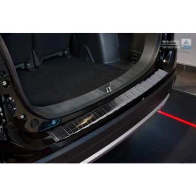 Mitsubishi - Outlander III 2015 - Negro - Acero inoxidable protector parachoques Mitsubishi - Outlander III 2015 - Negro - Acero inoxidable protector parachoques