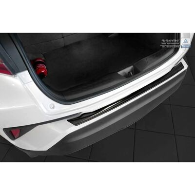 Toyota C-HR 2016 - Rozsdamentes acél hátsó lökhárító védelem - Ribs Toyota C-HR 2016 - Rozsdamentes acél hátsó lökhárító védelem - Ribs