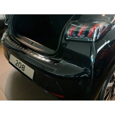 Proteur de Seuil de Coffre en Inox Noir - Peugeot 208 2019 Proteur de Seuil de Coffre en Inox Noir - Peugeot 208 2019