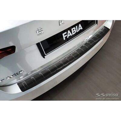Avisa Rowerowy z nierdzewnej stali ochronny zderzak tylny dla Skoda Fabia IV 2021 - Chroni przed codziennym zużyciem Avisa Rowerowy z nierdzewnej stali ochronny zderzak tylny dla Skoda Fabia IV 2021 - Chroni przed codziennym zużyciem