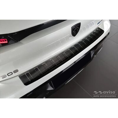 Ochrona zderzaka tylnego Avisa - Peugeot 308 III HB 2021 - Stal nierdzewna, czarny Ochrona zderzaka tylnego Avisa - Peugeot 308 III HB 2021 - Stal nierdzewna, czarny