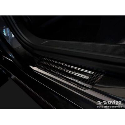 AVISA - 3D Black Carbon Door Sill Protector - Volkswagen AVISA - 3D Black Carbon Door Sill Protector - Volkswagen