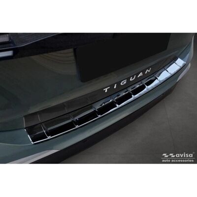 AVISA Rear Bumper Protector Stainless Steel Black Mirror - Car bumper protector AVISA Rear Bumper Protector Stainless Steel Black Mirror - Car bumper protector