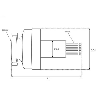 AS-PL SD5059 Startkoppel - Starter AS-PL SD5059 Startkoppel - Starter