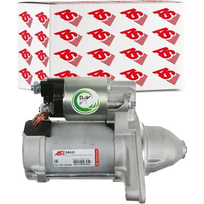 AS-PL 4280006180 Starter - 12V, 9 tænder, 2 monteringshuller, med uret, Nyt AS-PL 4280006180 Starter - 12V, 9 tænder, 2 monteringshuller, med uret, Nyt