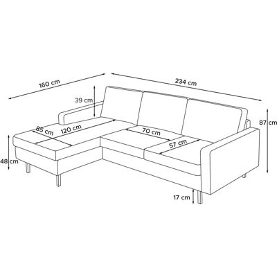KONSIMO - INVIA Loft - Grün - 234x87x160cm - Sofa KONSIMO - INVIA Loft - Grün - 234x87x160cm - Sofa