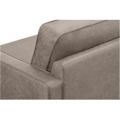 KONSIMO Invia Leder & Polyester Loft-Sofa - Einzelsofa Grau KONSIMO Invia Leder & Polyester Loft-Sofa - Einzelsofa Grau