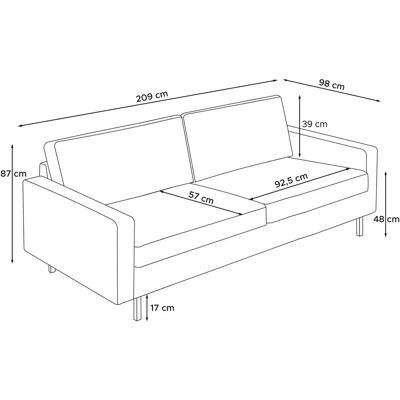 KONSIMO Sofa - Invia Modell - Echtleder & Polyester - Modernes Design KONSIMO Sofa - Invia Modell - Echtleder & Polyester - Modernes Design