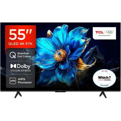 TCL 55P7K-UK 4K QLED TV - Google TV, HDR, Dolby Atmos TCL 55P7K-UK 4K QLED TV - Google TV, HDR, Dolby Atmos