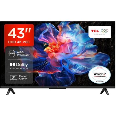 TCL 43V6C 4K Ultra HD Smart TV - Google TV - Dolby Atmos TCL 43V6C 4K Ultra HD Smart TV - Google TV - Dolby Atmos
