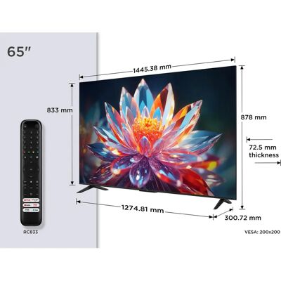 TCL 65T6C 4K QLED Smart TV - 165,1cm TCL 65T6C 4K QLED Smart TV - 165,1cm