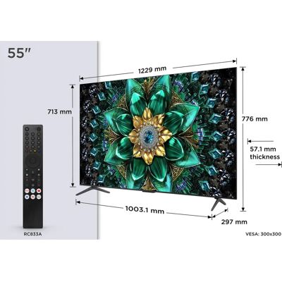 TCL Q6C 55 tuuman 4K älytelevisio Dolby Vision & Atmos TCL Q6C 55 tuuman 4K älytelevisio Dolby Vision & Atmos