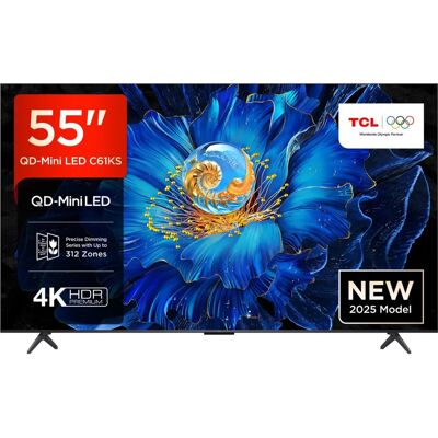 TCL 55" QLED Mini LED Fernseher - 4K Ultra HD, Smart TV, HDR10, Dolby Vision TCL 55" QLED Mini LED Fernseher - 4K Ultra HD, Smart TV, HDR10, Dolby Vision