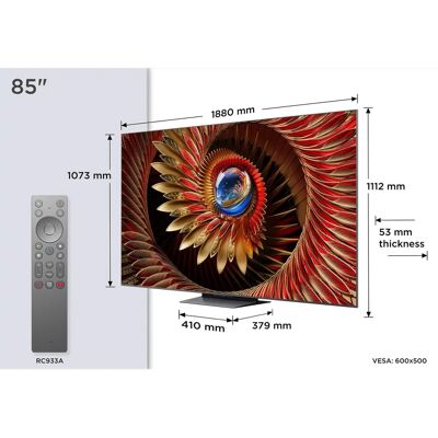 TCL 85C89K TV 85 pouces 4K Ultra HD Intelligent - Télévision TCL 85C89K TV 85 pouces 4K Ultra HD Intelligent - Télévision