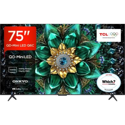 TCL Q6C 75Q6C-UK 75-inch 4K QLED Smart TV - Smart TV TCL Q6C 75Q6C-UK 75-inch 4K QLED Smart TV - Smart TV