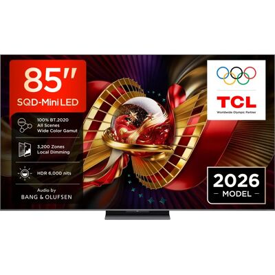 TCL 85C8L Mini LED 4K TV - 85" Smart TV Zwart TCL 85C8L Mini LED 4K TV - 85" Smart TV Zwart