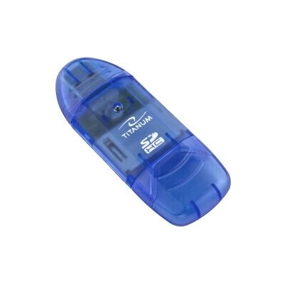 Titanum TA101B USB 2.0 Kartenleser - Blau Titanum TA101B USB 2.0 Kartenleser - Blau