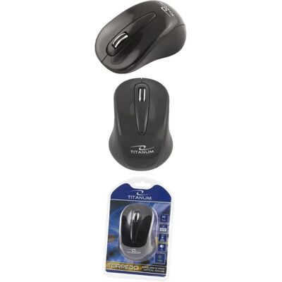 Titanum Modell TM104K Drahtlose Optische Maus - 3 Tasten - Schwarz Titanum Modell TM104K Drahtlose Optische Maus - 3 Tasten - Schwarz
