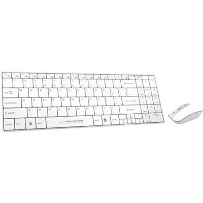 Conjunto Teclado e Mouse Sem Fio Esperanza EK122W - Branco Conjunto Teclado e Mouse Sem Fio Esperanza EK122W - Branco