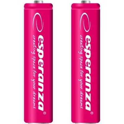 Pile rechargeable AAA NiMH Esperanza EZA101R - Pile domestique - Publicité Pile rechargeable AAA NiMH Esperanza EZA101R - Pile domestique - Publicité