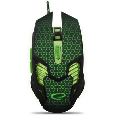 Esperanza MX207 Cobra Gaming-Maus - 6 Tasten, Grün Beleuchtung Esperanza MX207 Cobra Gaming-Maus - 6 Tasten, Grün Beleuchtung