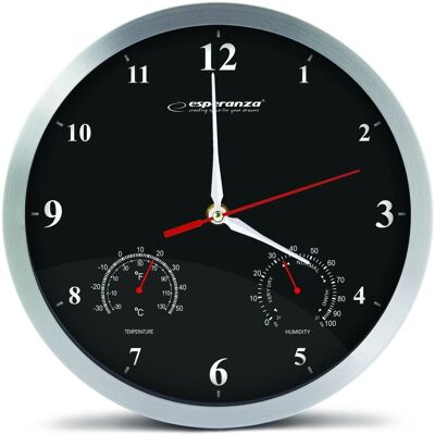 Esperanza EHC008K Wanduhr - Temperatur & Luftfeuchtigkeitsmesser Esperanza EHC008K Wanduhr - Temperatur & Luftfeuchtigkeitsmesser