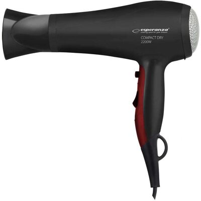 Secador de cabelo Esperanza EBH004K - Preto - 2200W Secador de cabelo Esperanza EBH004K - Preto - 2200W