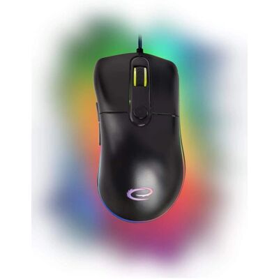 Mouse Gaming Esperanza - Modelo EGM502 - Destros, LED RGB, 6 botões Mouse Gaming Esperanza - Modelo EGM502 - Destros, LED RGB, 6 botões