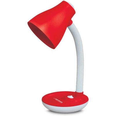 Candeeiro de Mesa Vermelho Esperanza ELD114R 12W LED Braço ajustável Candeeiro de Mesa Vermelho Esperanza ELD114R 12W LED Braço ajustável