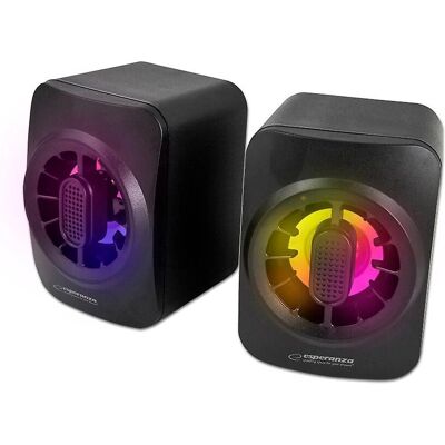 Alto-falantes USB Rainbow Sakara Esperanza EGS104 - Alto-falantes de computador Alto-falantes USB Rainbow Sakara Esperanza EGS104 - Alto-falantes de computador