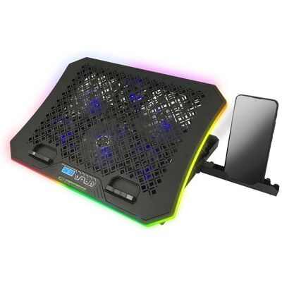 Ψύκτρα Laptop Esperanza GALERNE - 48,3cm, RGB, Μαύρη Ψύκτρα Laptop Esperanza GALERNE - 48,3cm, RGB, Μαύρη