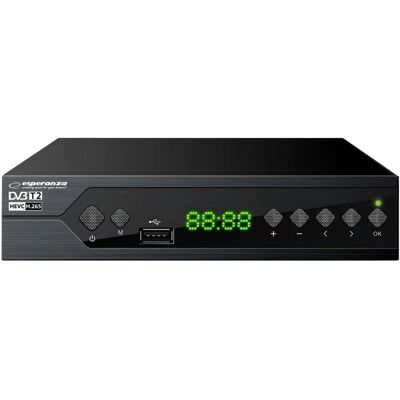 Esperanza Ev107P Receptor de TV Digital Terrestre DVB-T2 H.265/HEVC Esperanza Ev107P Receptor de TV Digital Terrestre DVB-T2 H.265/HEVC