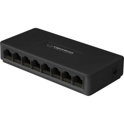 Esperanza Ens104 8-portowy switch Ethernet - Zwiększenie prędkości sieci Esperanza Ens104 8-portowy switch Ethernet - Zwiększenie prędkości sieci