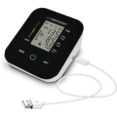 Monitor de pressão arterial Esperanza ECB006 - Braço - 99 Memórias - USB-C Monitor de pressão arterial Esperanza ECB006 - Braço - 99 Memórias - USB-C