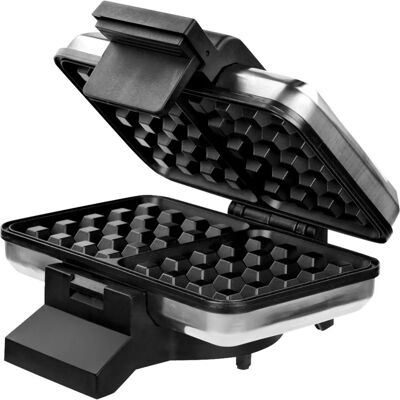 Piastra per Waffle MPM S-633G - 2 Waffles Belgici Spessi - 1200W Piastra per Waffle MPM S-633G - 2 Waffles Belgici Spessi - 1200W