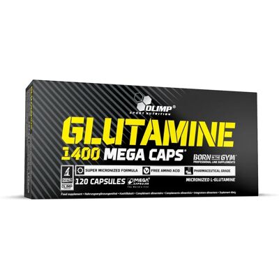 Olimp Nutrition Glutamine Mega Caps - 120 capsules - Complément alimentaire - Publicité Olimp Nutrition Glutamine Mega Caps - 120 capsules - Complément alimentaire - Publicité