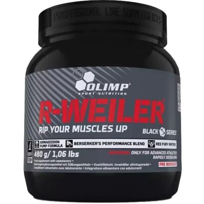 Olimp Nutrition RedWeiler Pré-entraînement Lime - 480g - Publicité Olimp Nutrition RedWeiler Pré-entraînement Lime - 480g - Publicité