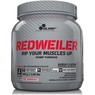 Olimp Nutrition RedWeiler - Appelsinjuice - Pre-Workout - 480g Olimp Nutrition RedWeiler - Appelsinjuice - Pre-Workout - 480g