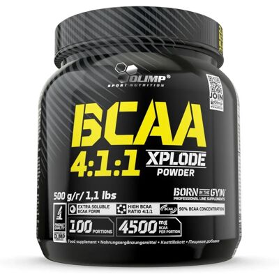 Olimp Xplode Poudre - BCAA 4:1:1 - Punch de fruits - 500g - Compléments - Publicité Olimp Xplode Poudre - BCAA 4:1:1 - Punch de fruits - 500g - Compléments - Publicité