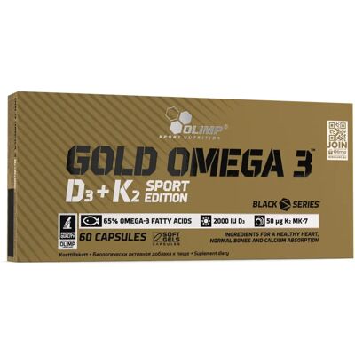 Olimp Nutrition Gold Omega 3 D3+K2 Sport Edition - 60 capsule Olimp Nutrition Gold Omega 3 D3+K2 Sport Edition - 60 capsule