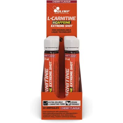 Olimp Nutrition L-Carnitine + Koffein Extrém Löket - Cseresznye - Energia Löket Olimp Nutrition L-Carnitine + Koffein Extrém Löket - Cseresznye - Energia Löket