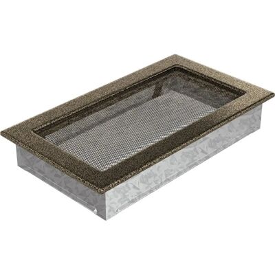 Kratki com Osłona Wentylacyjna - 17x30 - Czarny i Złoty - Osłona Wentylacyjna Kratki com Osłona Wentylacyjna - 17x30 - Czarny i Złoty - Osłona Wentylacyjna