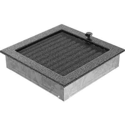 Kratki - 22x22 - Czarny-Srebrny - Kratka wentylacyjna Kratki - 22x22 - Czarny-Srebrny - Kratka wentylacyjna